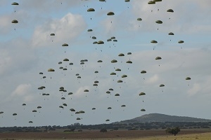 paratroopers specific unit landing