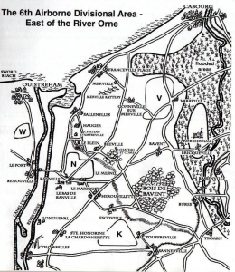 6th Airborne Divisional area, East of the River Orne